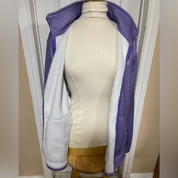 Initial Attraction light purple and white jacket - Picture 3 of 6